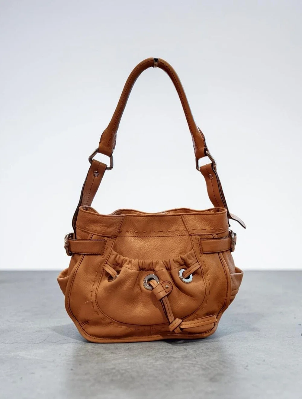 B. Majowsky Leather Hobo Bag